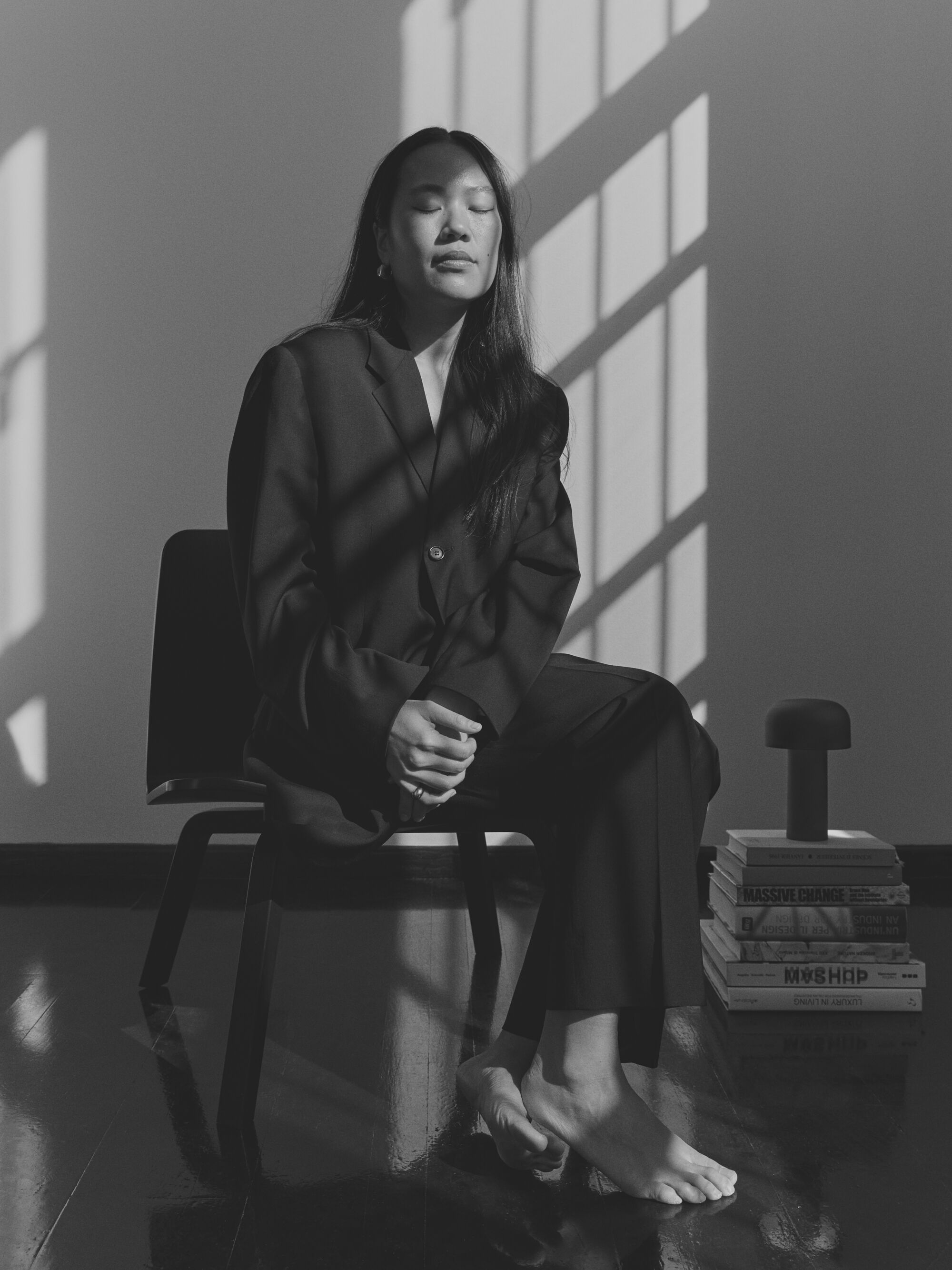 Bellhop Matte Black, table lamp by Flos, with Beverly Nguyen, stylist and entrepreneur